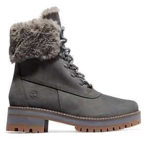 NWT Timberland Courmayeur Valley Faux Fur Waterproof Lug Sole Boots 7.5